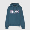 Diesel Sweatshirt - FANGHOODLOGO SWEATSHIRT blue-green