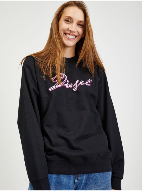 Diesel Sweatshirt - FANGK15 SWEATSHIRT black Diesel Sweatshirt - FANGK15 SWEATSHIRT black