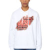 Diesel Sweatshirt - S-GINN-HOOD-E8 SWEAT-SHIRT white