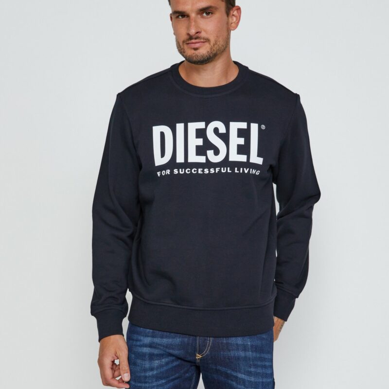Diesel Sweatshirt - S-GIRK-ECOLOGO SWEAT-SHIR black