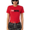 Diesel T-shirt - T-REG-DIV T-SHIRT red