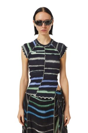 Diesel T-shirt - T-SKYOVER-C1 T-SHIRT black Diesel T-shirt - T-SKYOVER-C1 T-SHIRT black