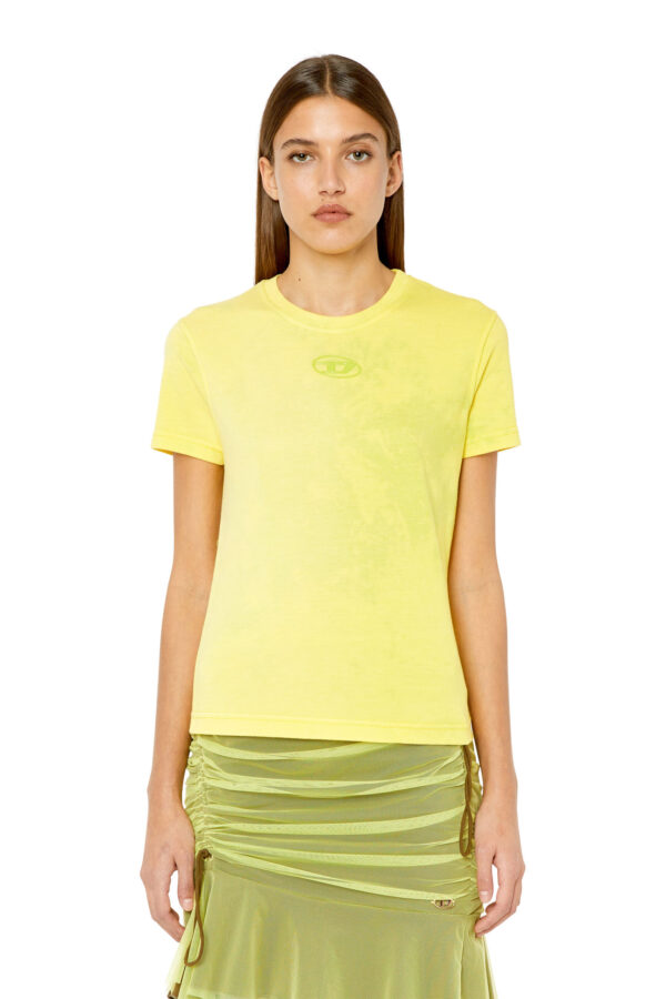Diesel T-shirt - T-SLI-G3 T-SHIRT yellow Diesel T-shirt - T-SLI-G3 T-SHIRT yellow