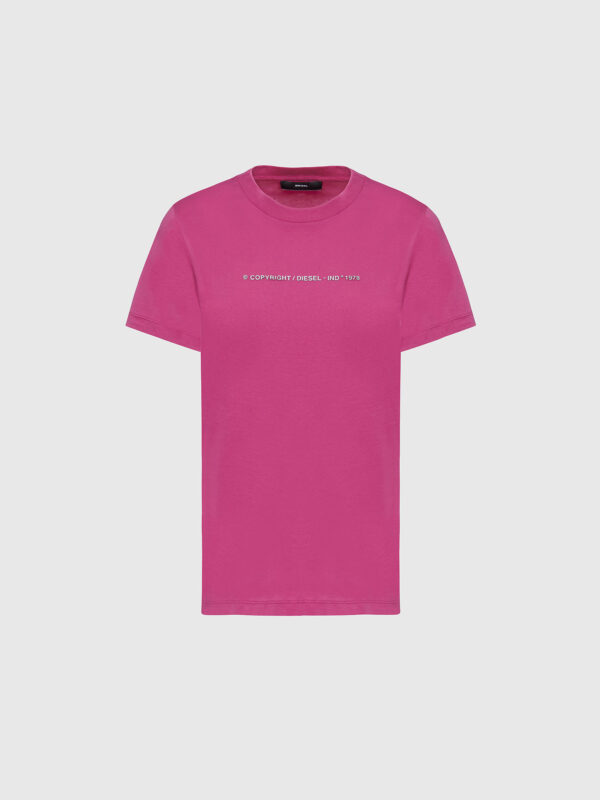 Diesel T-shirt - TSILYCOPY TSHIRT dark pink