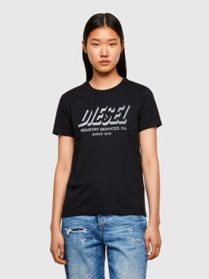 Diesel T-shirt - TSILYR4 TSHIRT black Diesel T-shirt - TSILYR4 TSHIRT black