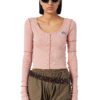 Diesel Top - T-RIBBY-LONG TANK TOP pink