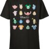 Disney 100 Faces Tee Kids T-Shirt Black