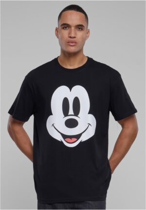 Disney 100 Mickey Face Oversize Men's T-Shirt Black