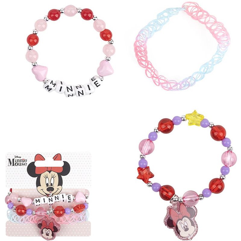 Disney Minnie Bracelets karkötő gyermekeknek 3 db-Ár