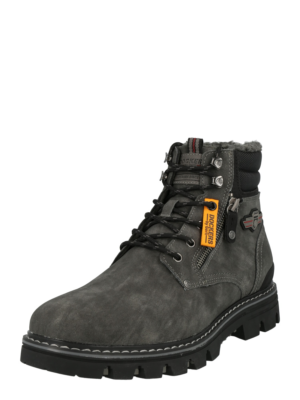 Dockers by Gerli Fűzős csizma  aranysárga / füstszürke / sötétvörös / fekete-Ár
