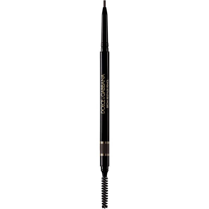 Dolce&Gabbana Brow Restyler Pencil szemöldök ceruza kefével árnyalat 06 Naturally Black - Warm Black Brown 0.09 g-ár