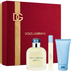 Dolce&Gabbana Light Blue Pour Homme EDT Trio Gift Set ajándékszett uraknak