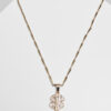 Dollar necklace - gold color