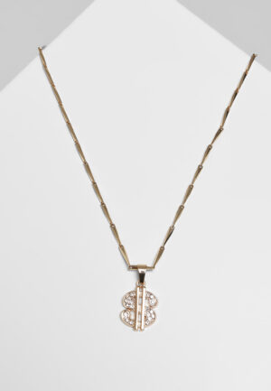 Dollar necklace - gold color