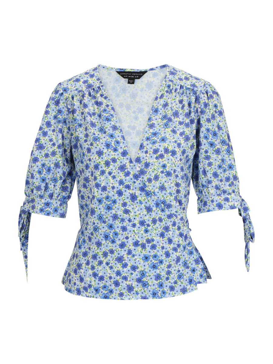 Dorothy Perkins Blúz 'Ditsy'  kék / világoskék / világoszöld / fehér-Hungary