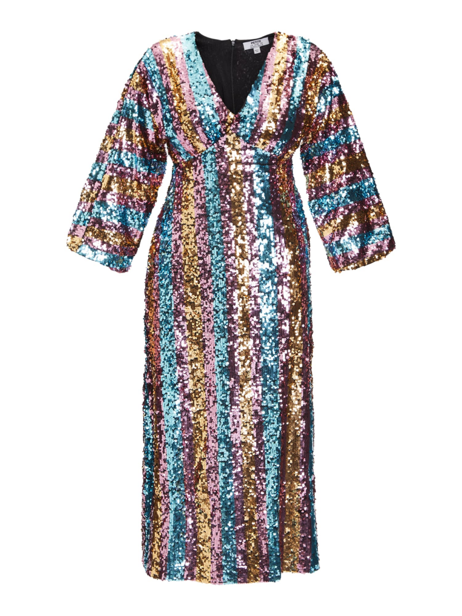 Dorothy Perkins Petite Ruha  türkiz / arany / orchidea / fekete-Hungary