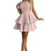 Double flared dress with a Numoco lace top