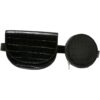 Double handbag made of Croco synthetic leather