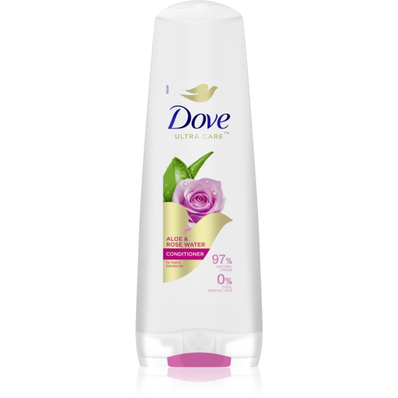 Dove Aloe & Rose Water kondicionáló a hidratálásért és a fényért 350 ml-Ár