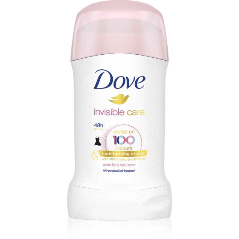 Dove Invisible Care Antiperspirant kemény izzadásgátló fehér foltok ellen alkoholmentes Water Lily & Rose 40 ml-Eredeti