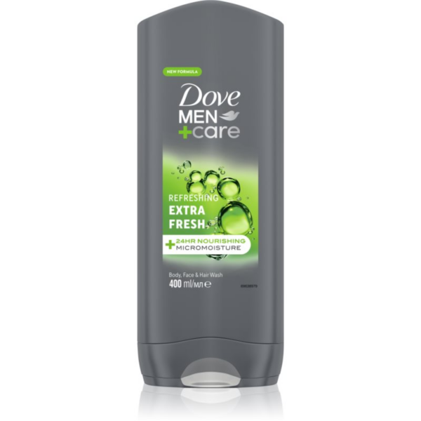 Dove Men+Care Extra Fresh tusfürdő gél testre és arcra 400 ml-Eredeti