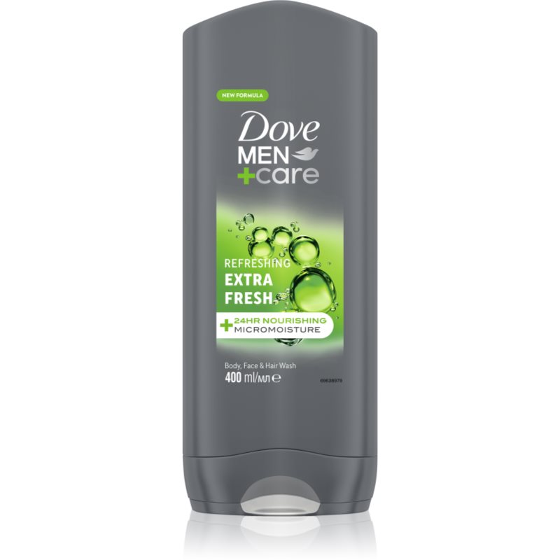 Dove Men+Care Extra Fresh tusfürdő gél testre és arcra 400 ml-Eredeti