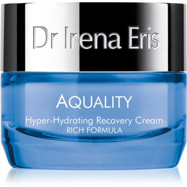 Dr Irena Eris Aquality Hyper-Hydrating Recovery Cream Rich Formula mélyen hidratáló krém a ráncok ellen 50 ml-Ár Dr Irena Eris Aquality Hyper-Hydrating Recovery Cream Rich Formula mélyen hidratáló krém a ráncok ellen 50 ml-Ár