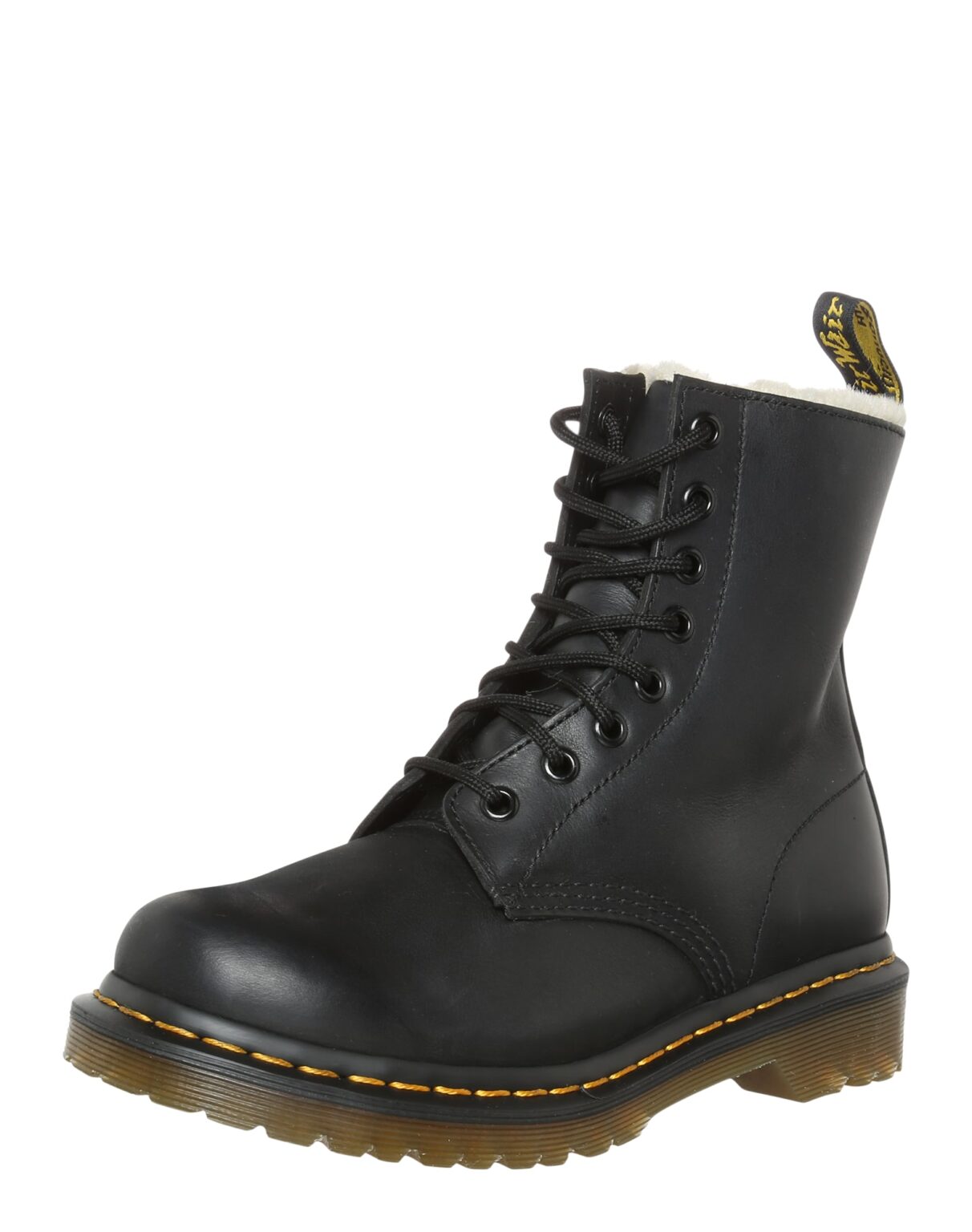 Dr. Martens Fűzős rövid szárú csizmák '1460 Serena - 8'  sárga / fekete / fehér