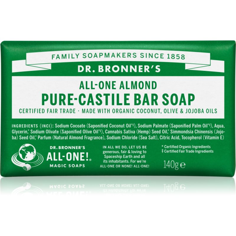 Dr. Bronner’s Almond Szilárd szappan 140 g-Eredeti