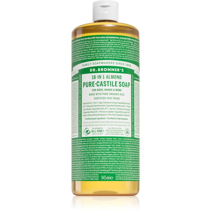 Dr. Bronner’s Almond folyékony univerzális szappan 945 ml-Ár