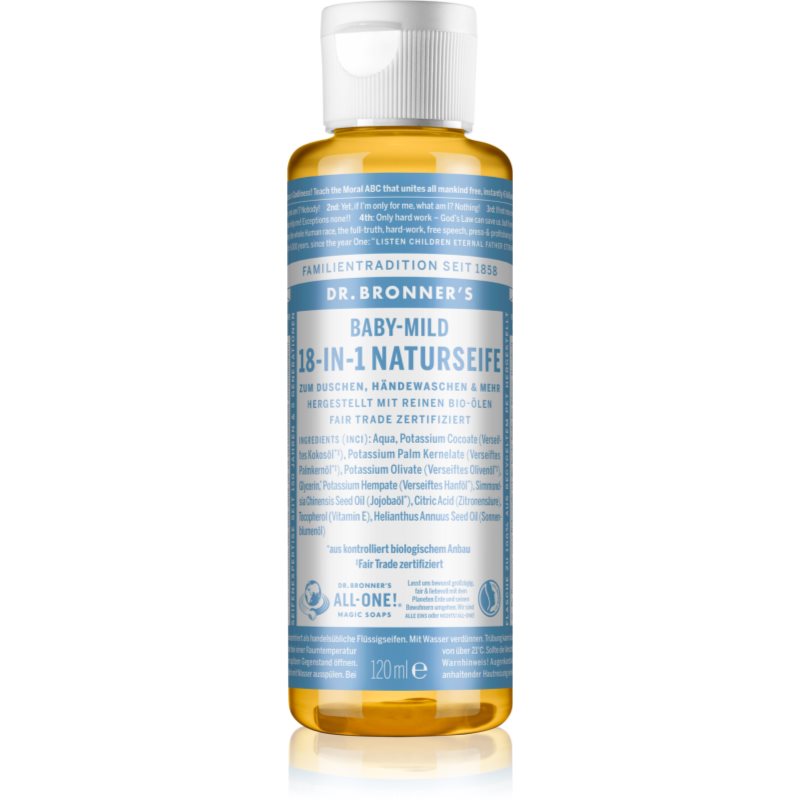 Dr. Bronner’s Baby-Mild folyékony univerzális szappan parfümmentes 120 ml-Ár