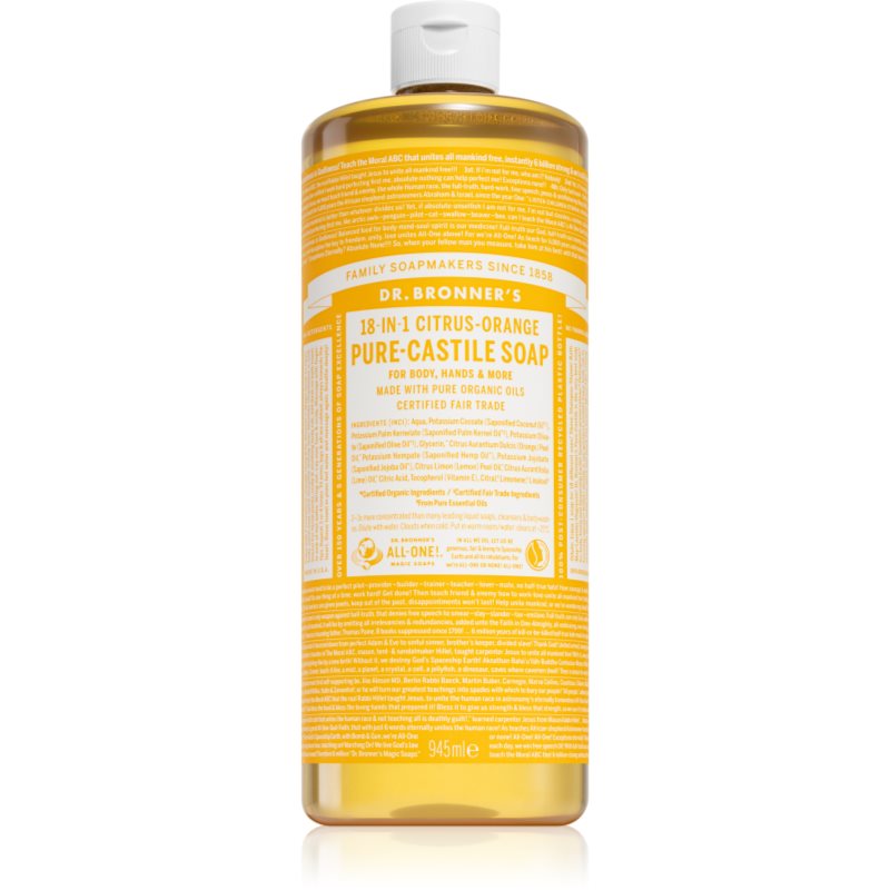 Dr. Bronner’s Citrus & Orange folyékony univerzális szappan 945 ml-Ár