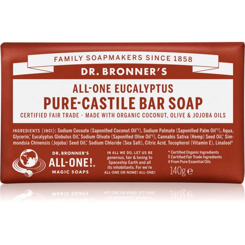 Dr. Bronner’s Eucalyptus Szilárd szappan 140 g-Eredeti