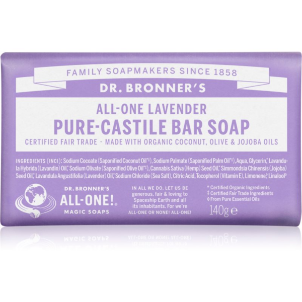 Dr. Bronner’s Lavender Szilárd szappan 140 g-Eredeti