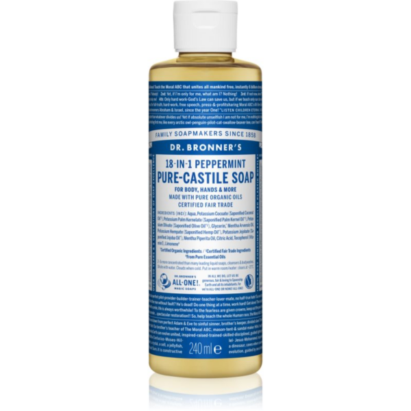 Dr. Bronner’s Peppermint folyékony univerzális szappan 240 ml-Eredeti
