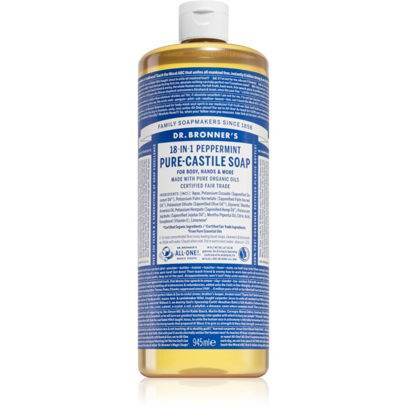 Dr. Bronner’s Peppermint folyékony univerzális szappan 945 ml-Ár