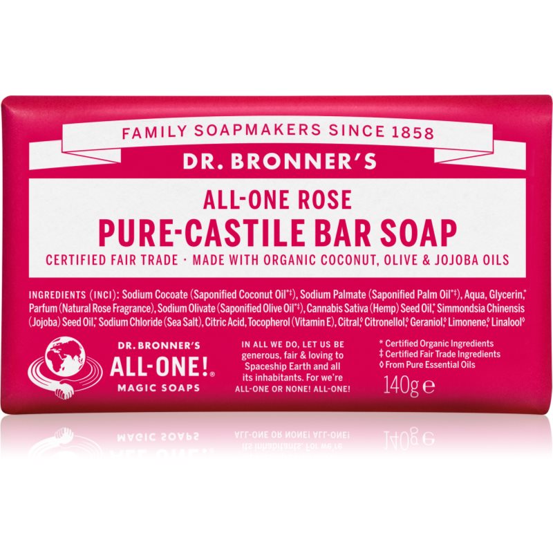 Dr. Bronner’s Rose Szilárd szappan 140 g-Eredeti