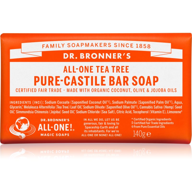Dr. Bronner’s Tea Tree Szilárd szappan 140 g-Eredeti