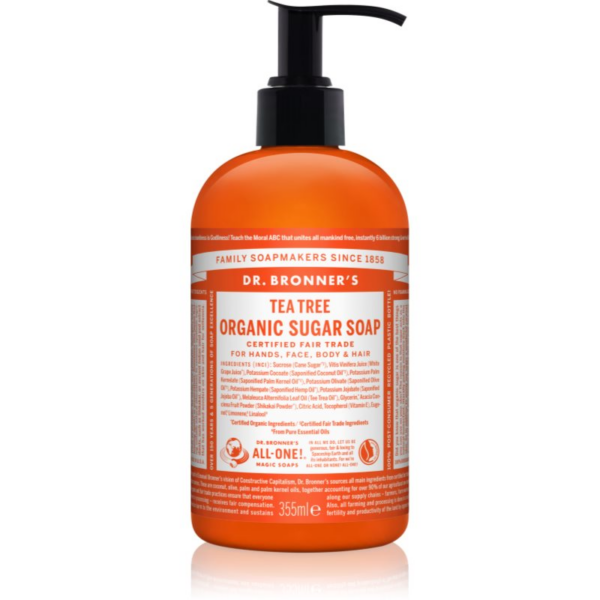 Dr. Bronner’s Tea Tree folyékony szappan testre és hajra 355 ml-Eredeti