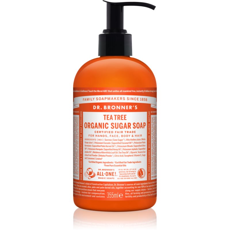 Dr. Bronner’s Tea Tree folyékony szappan testre és hajra 355 ml-Eredeti