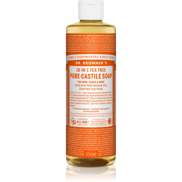 Dr. Bronner’s Tea Tree folyékony univerzális szappan 475 ml-Eredeti