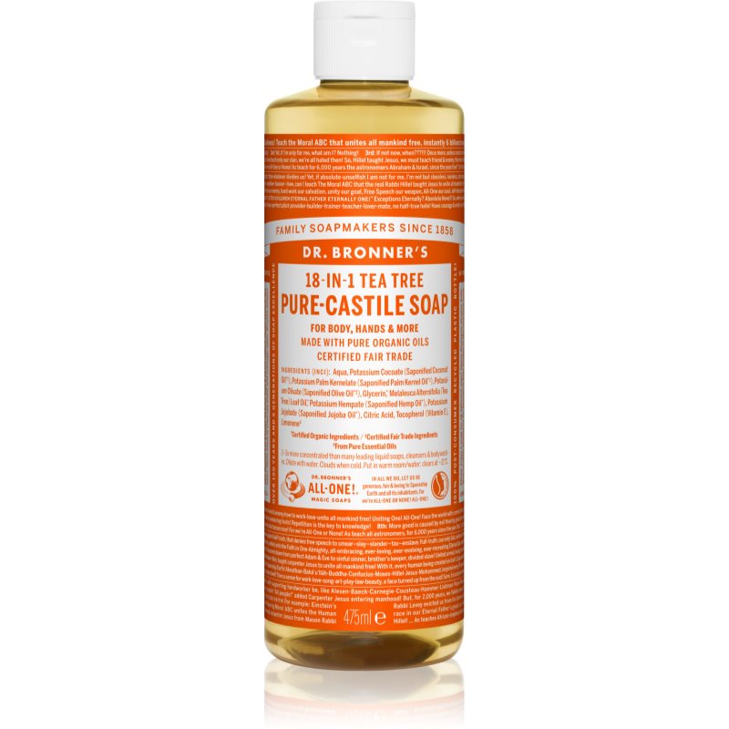 Dr. Bronner’s Tea Tree folyékony univerzális szappan 475 ml-Eredeti