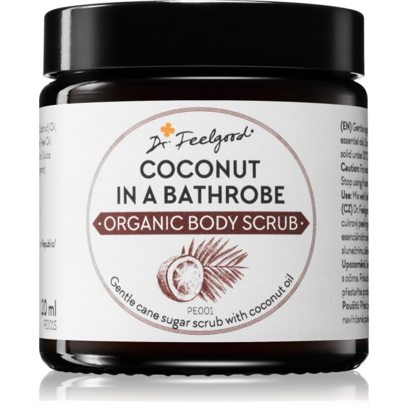 Dr. Feelgood Organic Coconut in a Bathrobe cukros peeling kókuszolajjal 120 ml-Eredeti