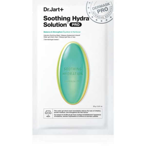 Dr. Jart+ Soothing Hydra Solution™ Intensive Soothing Mask regeneráló és hidratáló arcmaszk 26 g-Ár