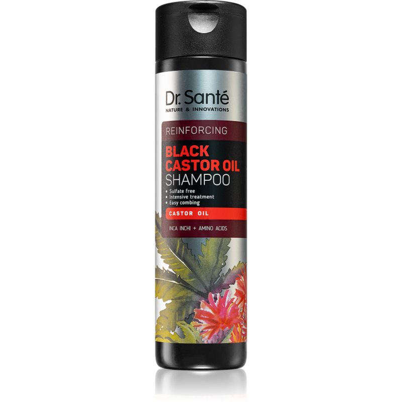 Dr. Santé Black Castor Oil erősítő sampon a gyengéd tisztításhoz 250 ml-Ár