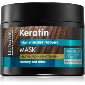 Dr. Santé Keratin mélyenreható helyreállító és tápláló maszk töredezett fénytelen hajra 300 ml-Eredeti