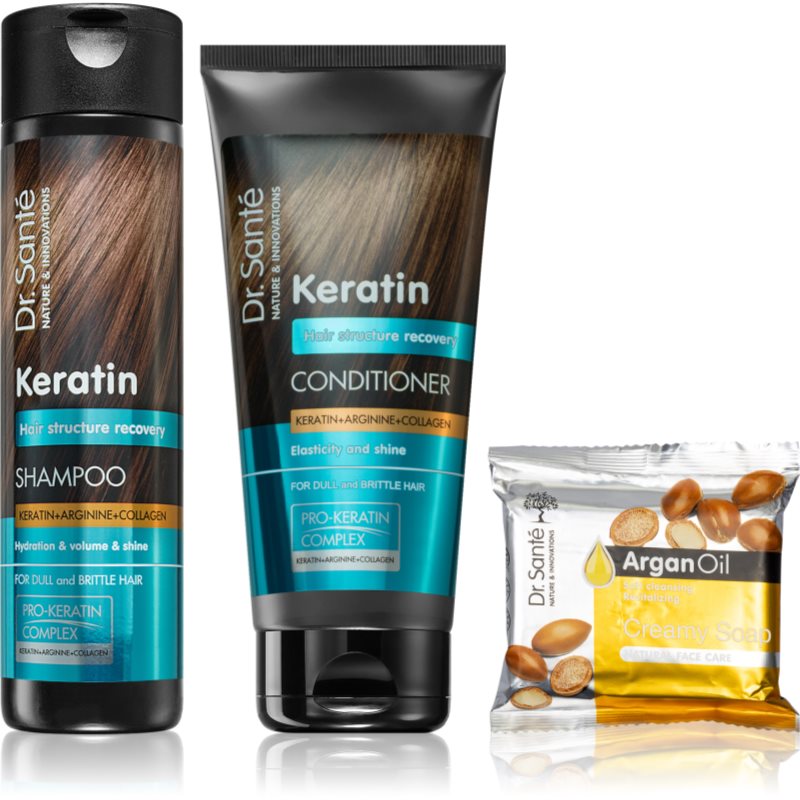 Dr. Santé Keratin takarékos kiszerelés a töredezett