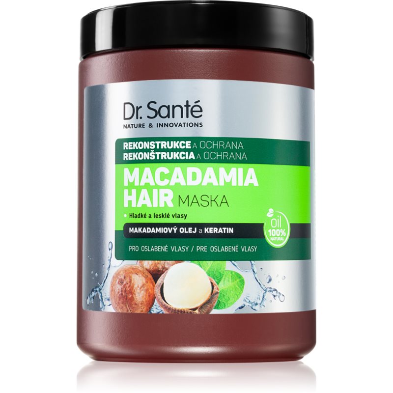 Dr. Santé Macadamia krémes maszk meggyengült hajra 1000 ml-Eredeti