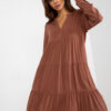 Dress-D73761M30361A-brown