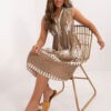 Dress-DHJ-SK-12616.13-dark beige